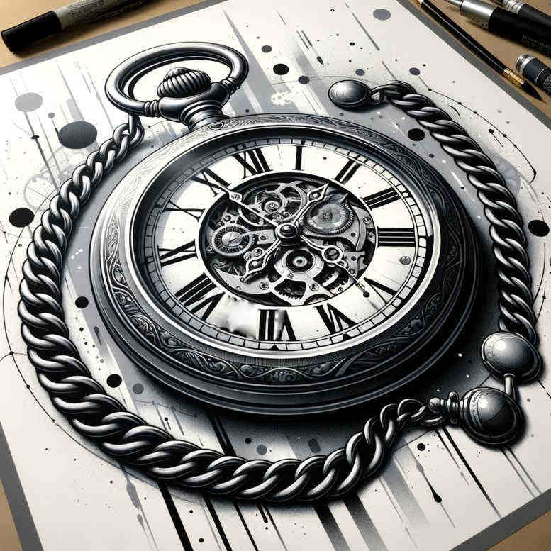 time-with-symbolism-realism-delicate-highlight-for-back – tattoo design ideas free ai generated – Gallery: watches-hourglass-inkby-ai