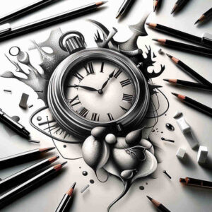 time-energy-symbol-realism-glowing-edges-for-full-back – tattoo design ideas free ai generated – Gallery: watches-hourglass-inkby-ai