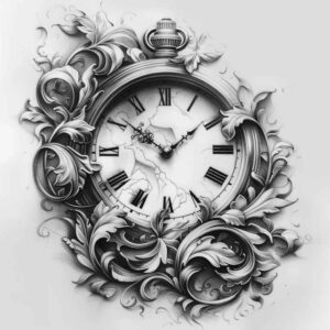 moment-realism-hyper-realistic-for-biceps – tattoo design ideas free ai generated – Gallery: watches-hourglass-inkby-ai