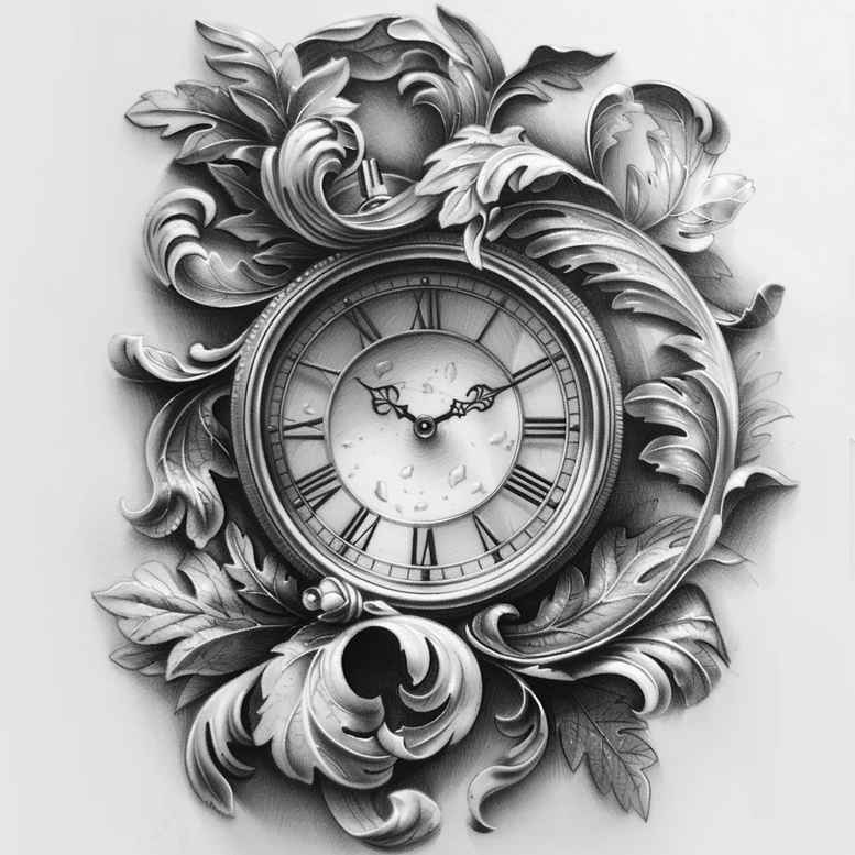 time-and-space-realism-rich-blacks-for-elbow – tattoo design ideas free ai generated – Gallery: watches-hourglass-inkby-ai