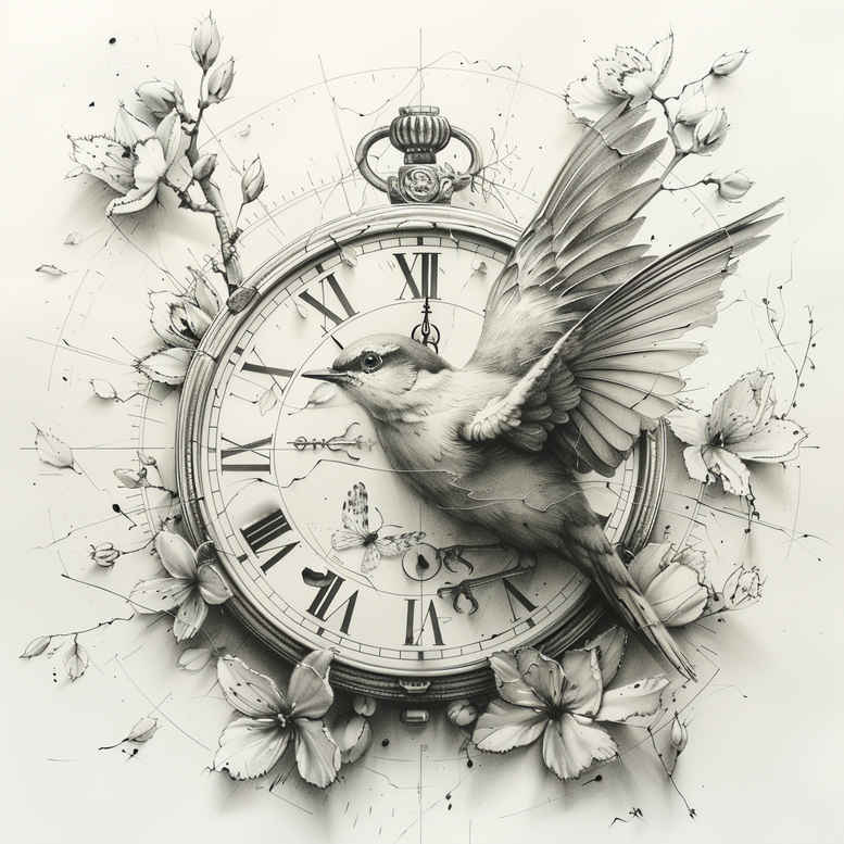 abstract-time-neotraditional-bold-texture-for-shoulder – tattoo design ideas free ai generated – Gallery: watches-hourglass-inkby-ai
