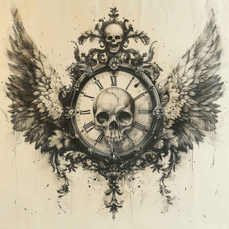 time-artistic-detail-neotraditional-bold-highlights-for-ankle – tattoo design ideas free ai generated – Gallery: watches-hourglass-inkby-ai