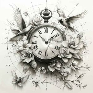 time-mystery-motif-realism-tactile-shading-for-upper-back – tattoo design ideas free ai generated – Gallery: watches-hourglass-inkby-ai