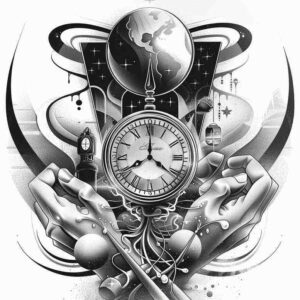 clock-realism-subtle-saturation-for-ankle – tattoo design ideas free ai generated – Gallery: watches-hourglass-inkby-ai