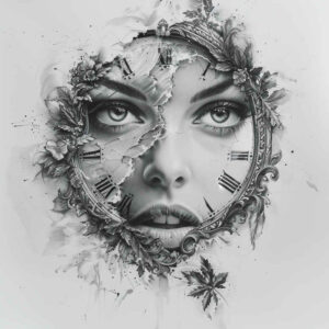time-artistic-detail-realism-rich-blacks-for-sternum – tattoo design ideas free ai generated – Gallery: watches-hourglass-inkby-ai