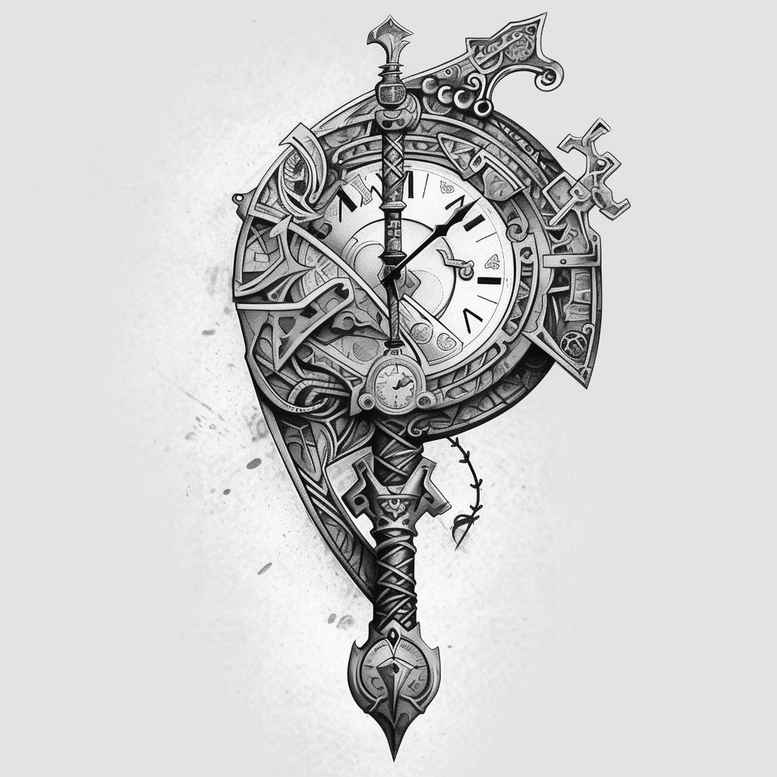 time-transformation-symbol-realism-contour-shading-for-hip – tattoo design ideas free ai generated – Gallery: watches-hourglass-inkby-ai