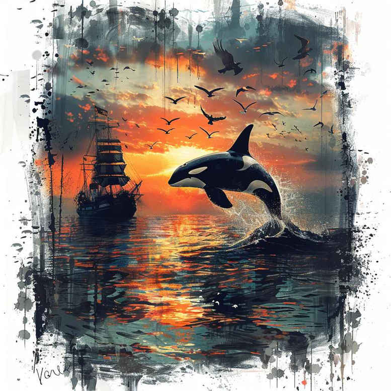 marine-animals-in-art-realism-realistic-movement-for-hand – tattoo design ideas free ai generated – Gallery: water-animals-inkby-ai