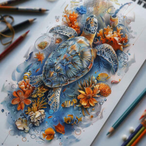 squids-neotraditional-subtle-tone-for-shin – tattoo design ideas free ai generated – Gallery: water-animals-inkby-ai