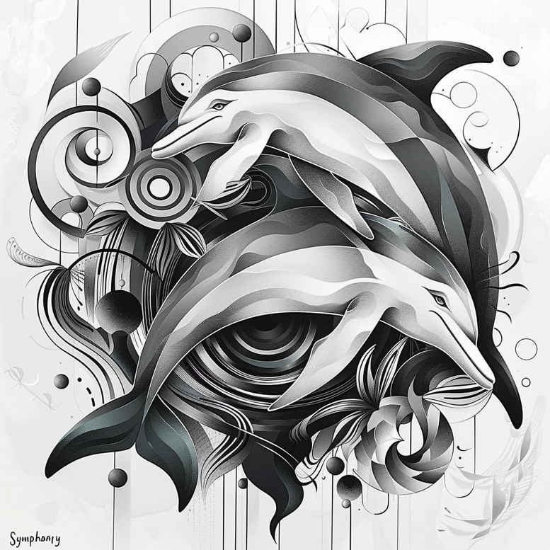 animals-with-life-symbol-realism-depth-realism-for-knee – tattoo design ideas free ai generated – Gallery: water-animals-inkby-ai