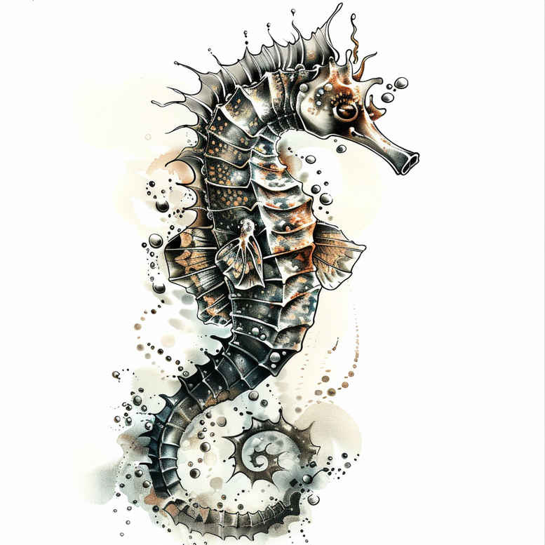 for-women-surrealism-blurred-boundaries-for-lower-chest – tattoo design ideas free ai generated – Gallery: water-animals-inkby-ai