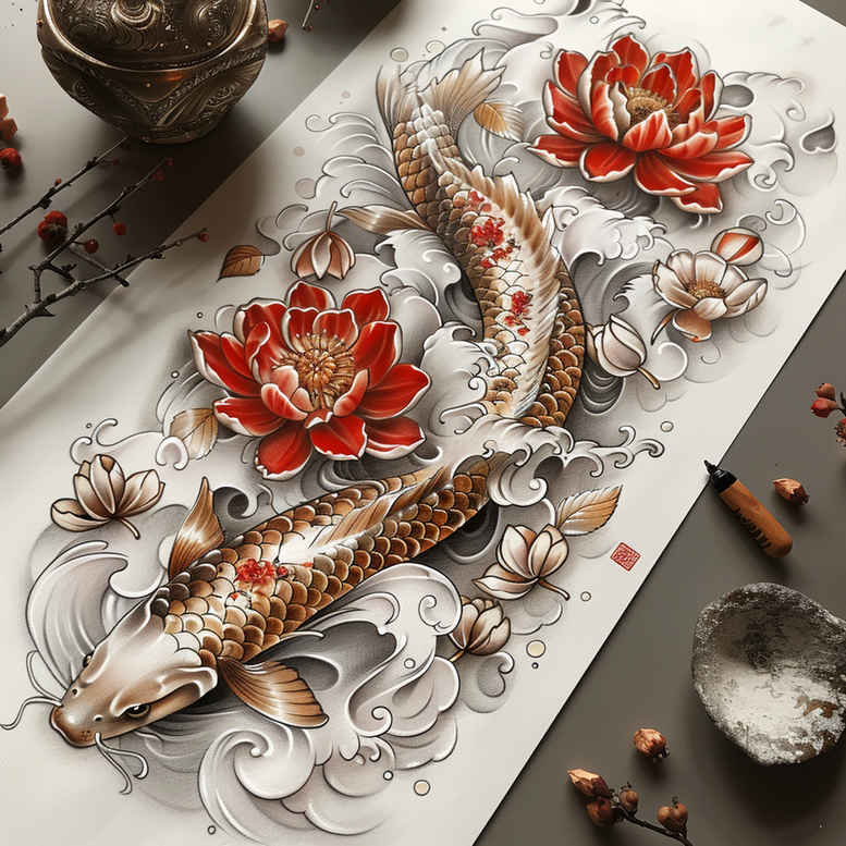 squids-realism-sharp-focus-for-upper-chest – tattoo design ideas free ai generated – Gallery: water-animals-inkby-ai