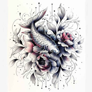 aquatic-animals-neotraditional-detailed-textures-for-triceps – tattoo design ideas free ai generated – Gallery: water-animals-inkby-ai