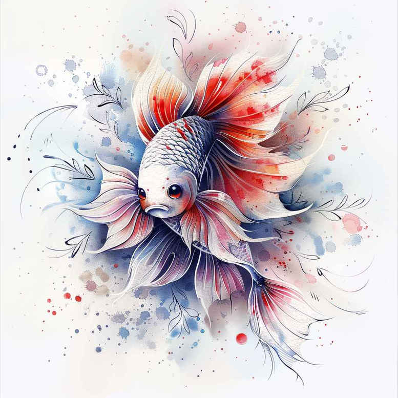 marine-animals-in-art-neotraditional-clean-fill-for-knee – tattoo design ideas free ai generated – Gallery: water-animals-inkby-ai