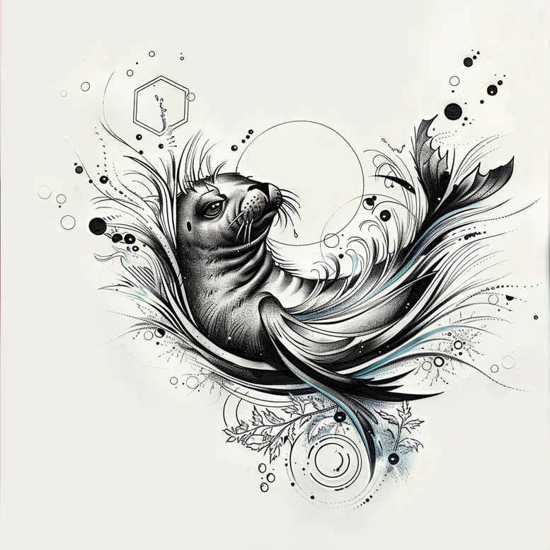 sharks-surrealism-imaginative-for-scapula – tattoo design ideas free ai generated – Gallery: water-animals-inkby-ai
