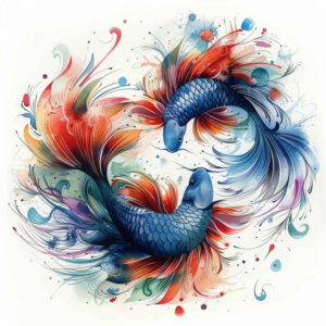 animals-with-water-motif-neotraditional-enhanced-shading-for-behind-ear – tattoo design ideas free ai generated – Gallery: water-animals-inkby-ai