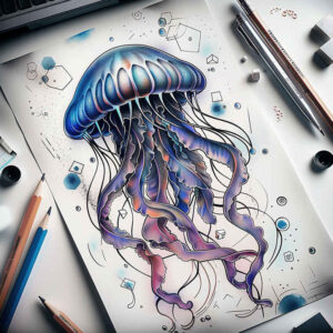 animals-with-water-neotraditional-bold-texture-for-wrist-side – tattoo design ideas free ai generated – Gallery: water-animals-inkby-ai