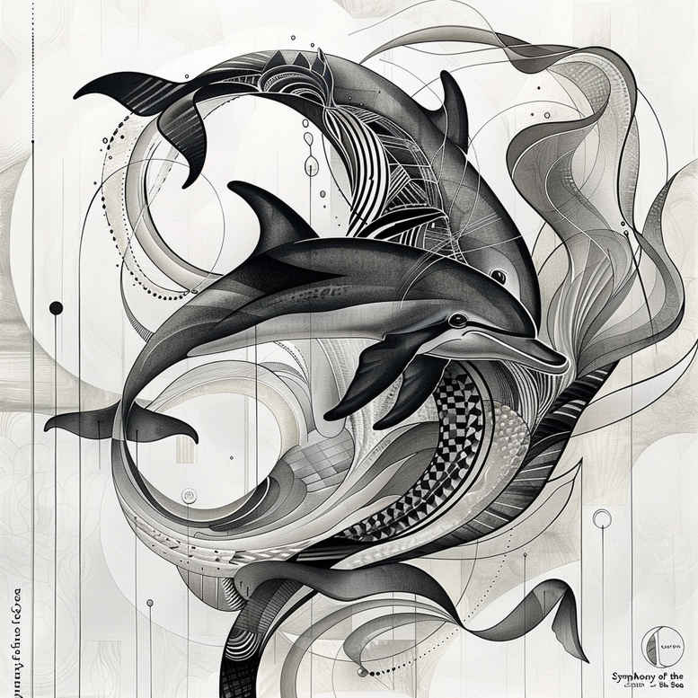aquatic-animals-neotraditional-classic-motifs-for-behind-ear – tattoo design ideas free ai generated – Gallery: water-animals-inkby-ai