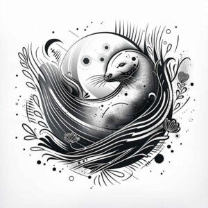 animals-with-shading-neotraditional-soft-shadows-for-lower-leg – tattoo design ideas free ai generated – Gallery: water-animals-inkby-ai