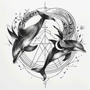 deep-sea-animals-neotraditional-layered-fill-for-shoulder-blade – tattoo design ideas free ai generated – Gallery: water-animals-inkby-ai