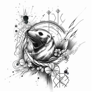 sea-motifs-neotraditional-solid-blacks-for-heel – tattoo design ideas free ai generated – Gallery: water-animals-inkby-ai