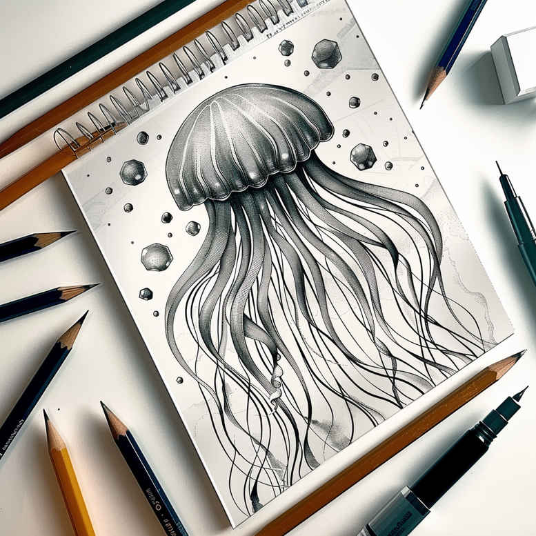 geometric-aquatic-animals-neotraditional-soft-blending-for-neck – tattoo design ideas free ai generated – Gallery: water-animals-inkby-ai