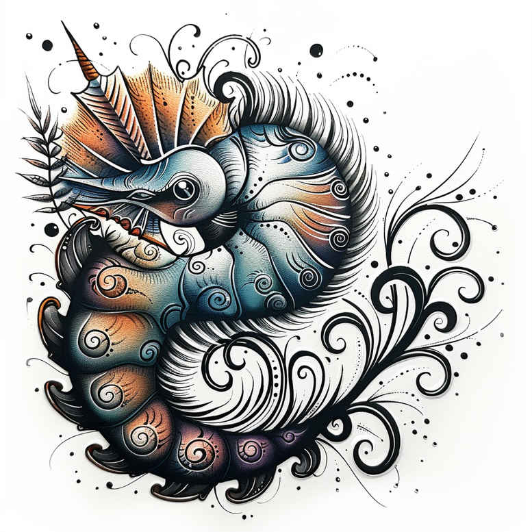 for-women-surrealism-unreal-light-for-back – tattoo design ideas free ai generated – Gallery: water-animals-inkby-ai