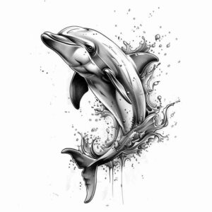 animals-with-lines-realism-photo-ink-for-chest – tattoo design ideas free ai generated – Gallery: water-animals-inkby-ai