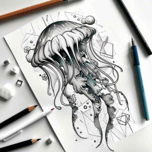 marine-animals-neotraditional-color-overlays-for-spine – tattoo design ideas free ai generated – Gallery: water-animals-inkby-ai