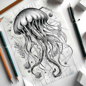 animals-with-ocean-motif-neotraditional-bold-motifs-for-lower-leg – tattoo design ideas free ai generated – Gallery: water-animals-inkby-ai