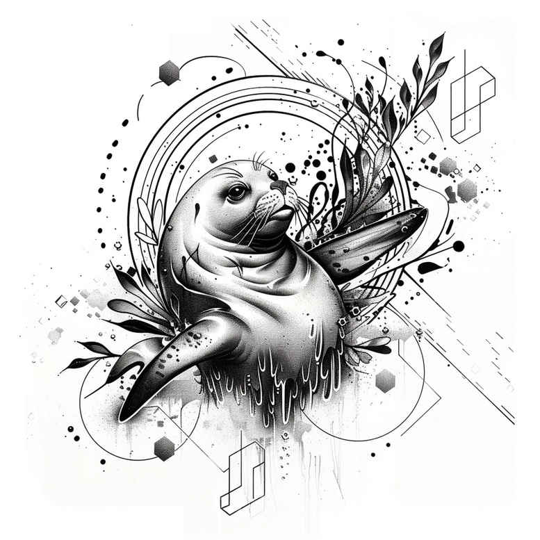 water-animals-with-protection-motif-neotraditional-rich-shading-for-scapula – tattoo design ideas free ai generated – Gallery: water-animals-inkby-ai