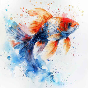 underwater-life-neotraditional-contrasting-colors-for-behind-ear – tattoo design ideas free ai generated – Gallery: water-animals-inkby-ai