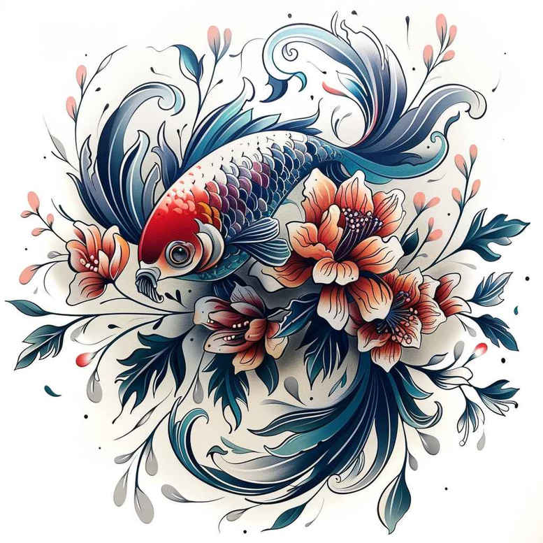 aquatic-animals-realism-realistic-wrinkles-for-upper-chest – tattoo design ideas free ai generated – Gallery: water-animals-inkby-ai