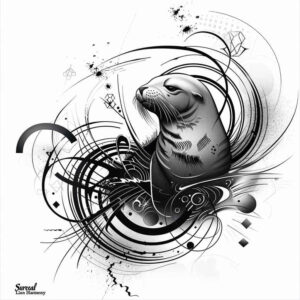 starfish-realism-blended-gradients-for-temple – tattoo design ideas free ai generated – Gallery: water-animals-inkby-ai