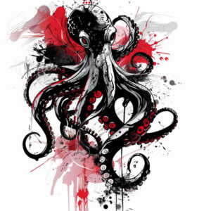 water-beings-realism-dimensional-ink-for-upper-chest – tattoo design ideas free ai generated – Gallery: water-animals-inkby-ai