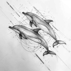 animals-with-lines-realism-high-contrast-for-sternum – tattoo design ideas free ai generated – Gallery: water-animals-inkby-ai