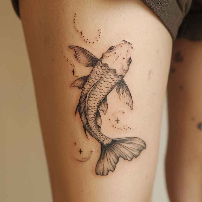animals-with-shading-realism-perfect-proportions-for-thigh – tattoo design ideas free ai generated – Gallery: water-animals-inkby-ai