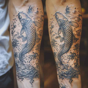 deep-sea-animals-neotraditional-artistic-flair-for-upper-thigh – tattoo design ideas free ai generated – Gallery: water-animals-inkby-ai
