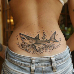 ocean-animals-neotraditional-classic-motifs-for-spine – tattoo design ideas free ai generated – Gallery: water-animals-inkby-ai