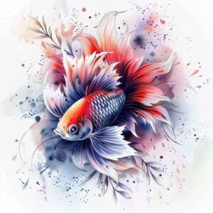 animals-with-life-symbol-neotraditional-color-overlays-for-stomach – tattoo design ideas free ai generated – Gallery: water-animals-inkby-ai