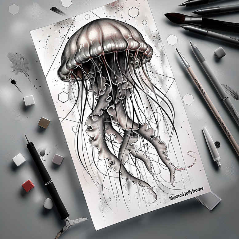 animals-with-lines-realism-natural-contours-for-palm – tattoo design ideas free ai generated – Gallery: water-animals-inkby-ai
