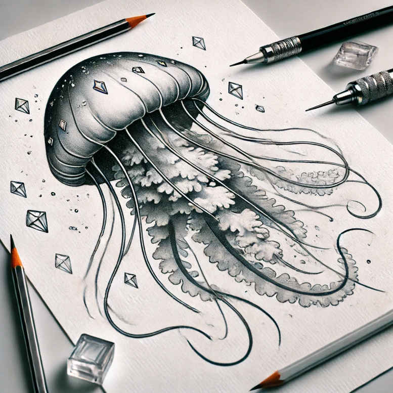 whales-surrealism-unreal-for-lower-back – tattoo design ideas free ai generated – Gallery: water-animals-inkby-ai
