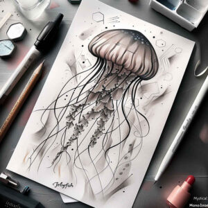 animals-with-nature-motif-realism-crisp-detail-for-elbow – tattoo design ideas free ai generated – Gallery: water-animals-inkby-ai