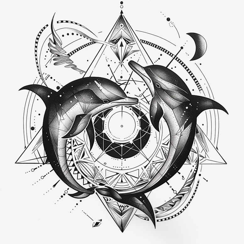 water-creatures-surrealism-hallucinatory-for-chest – tattoo design ideas free ai generated – Gallery: water-animals-inkby-ai