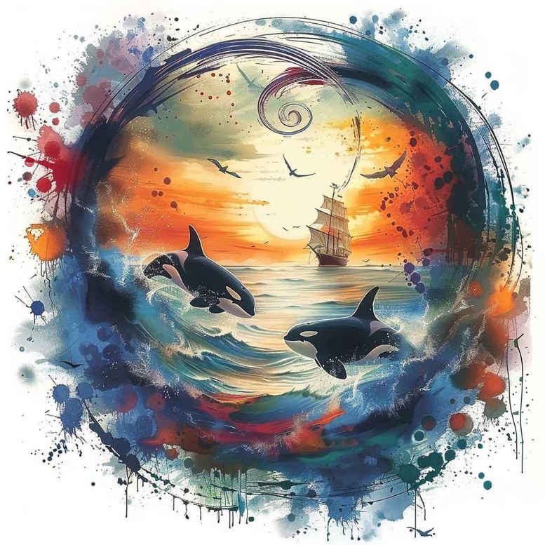 animals-with-3d-effect-neotraditional-accent-shading-for-stomach – tattoo design ideas free ai generated – Gallery: water-animals-inkby-ai