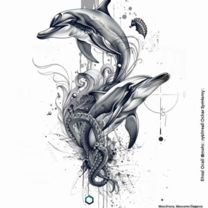 stingrays-realism-volume-effect-for-thigh – tattoo design ideas free ai generated – Gallery: water-animals-inkby-ai