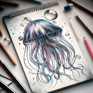 wave-motifs-neotraditional-color-richness-for-scapula – tattoo design ideas free ai generated – Gallery: water-animals-inkby-ai