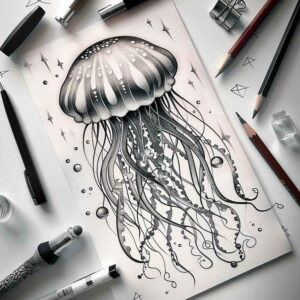 marine-fauna-surrealism-abstract-forms-for-heel – tattoo design ideas free ai generated – Gallery: water-animals-inkby-ai