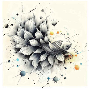 starfish-surrealism-enigmatic-aura-for-spine – tattoo design ideas free ai generated – Gallery: water-animals-inkby-ai