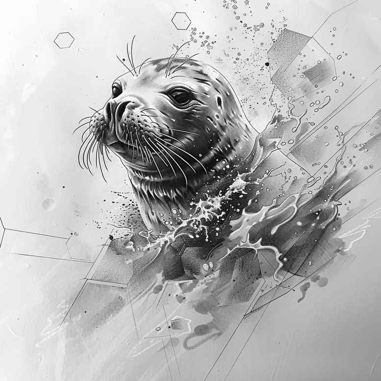 marine-animals-in-art-realism-full-detail-for-lower-leg – tattoo design ideas free ai generated – Gallery: water-animals-inkby-ai