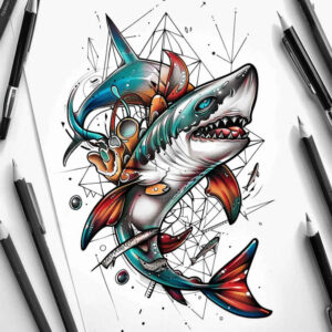 starfish-neotraditional-enhanced-shading-for-hip – tattoo design ideas free ai generated – Gallery: water-animals-inkby-ai